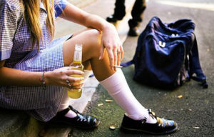 A survey has found that underage drinkers consume more than 175 million drinks a year.                                   Photo posed by modelsMunchkin Management.