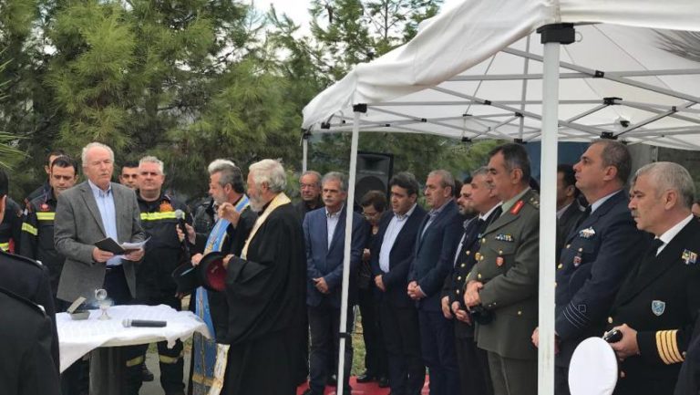 Ο βουλευτής Ηρακλείου του ΣΥΡΙΖΑ Νίκος Ηγουμενίδης μετέβη σήμερα στο Μνημείο Πεσόντων Πυροσβεστών