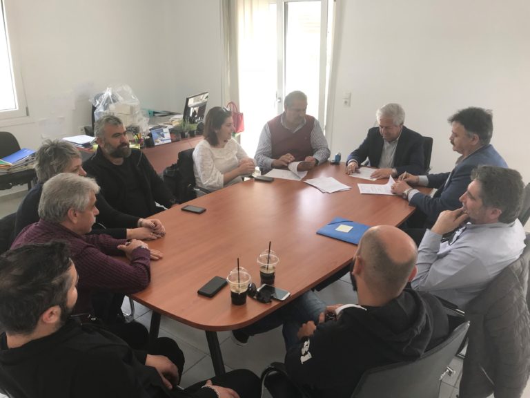 Υπογραφή σύμβασης για τα δίκτυα της μονάδας βιολογικού καθαρισμού της Αγίας Πελαγίας