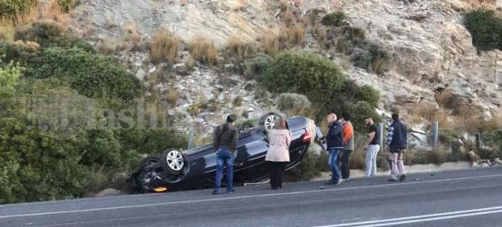 Νέο τροχαίο- Ανετράπη αυτοκίνητο στον ΒΟΑΚ