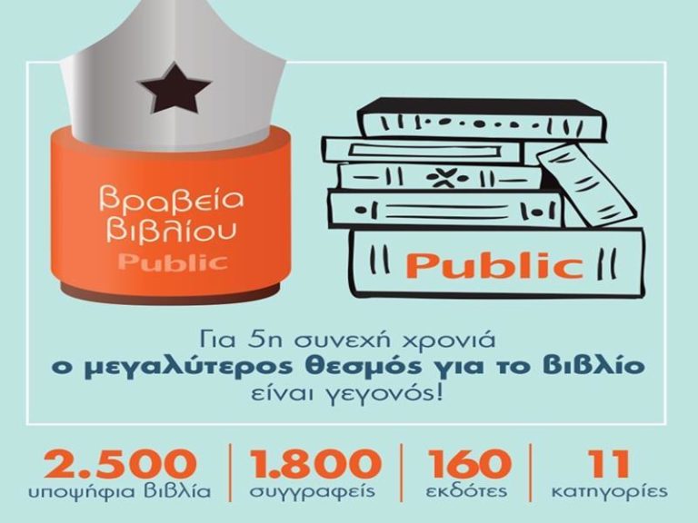 Ανακοινώθηκαν οι νικητές των Βραβείων Βιβλίου Public 2018