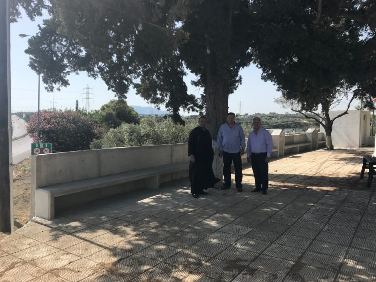 Στις εργασίες του Ι.Ν. Αγίας Μαρίνας ο Δήμαρχος Κώστας Μαμουλάκης