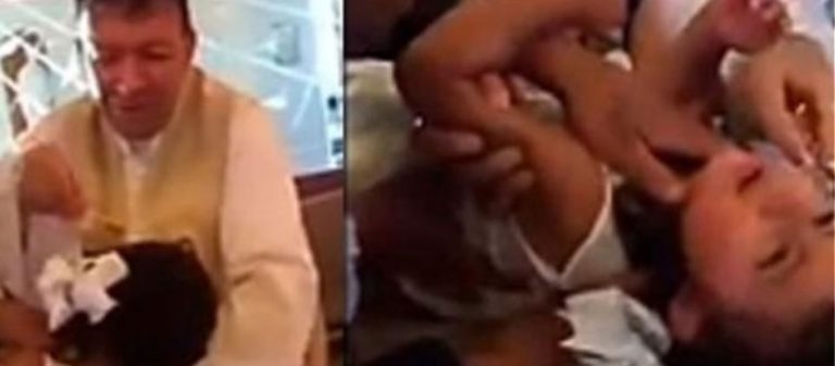 Επεισοδιακή βάφτιση: Κοριτσάκι βρίζει χυδαία τον παπά που τη βαφτίζει