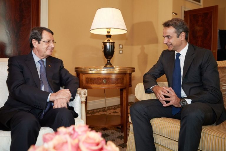 Συνάντηση του Προέδρου της Ν.Δ. κ. Κυριάκου Μητσοτάκη με τον Πρόεδρο της Κυπριακής Δημοκρατίας κ. Νίκο Αναστασιάδη