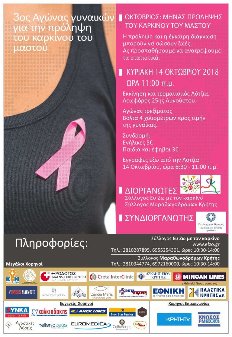 Με την συνδιοργάνωση της Περιφερειακής Ενότητας Ηρακλείου ο Αγώνας Γυναικών