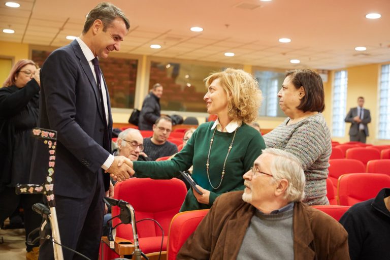 Τοποθέτηση του Προέδρου της Ν.Δ.  κ. Κ. Μητσοτάκη κατά την επίσκεψη του στα γραφεία της ΕΣΑμεΑ