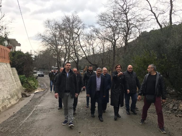 Στις πληγείσες περιοχές ο υποψήφιος Περιφερειάρχης Κρήτης Αλέξανδρος Μαρκογιαννάκης