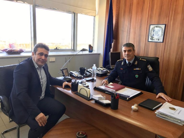Συνάντηση Νίκου Ηγουμενίδη με τον νέο Αστυνομικό Διευθυντή Ηρακλείου Νίκο Σπυριδάκη