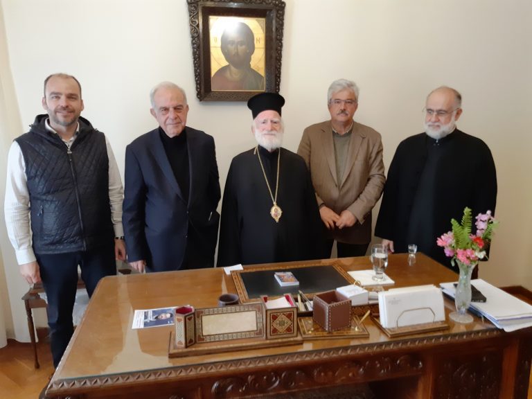 Συνάντηση Δημάρχου Ηρακλείου Βασίλη Λαμπρινού με τον Αρχιεπίσκοπο Ειρηναίο