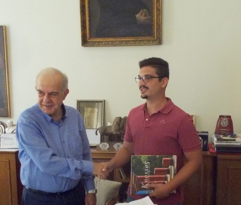 Συνάντηση Δημάρχου Ηρακλείου Βασίλη Λαμπρινού με τον Ιταλό Δήμαρχο Άngelo Tirrito