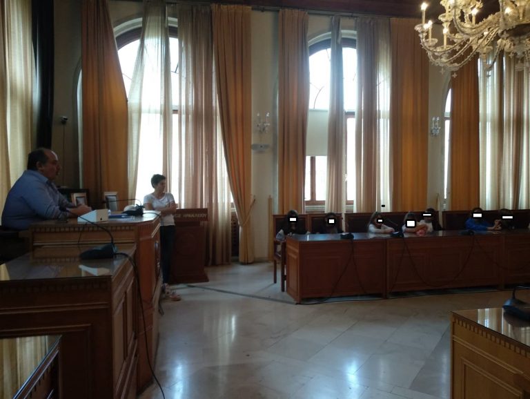 Επίσκεψη στη Λότζια μαθητών και εκπαιδευτικών του Δημοτικού σχολείου του Παγκρήτιου