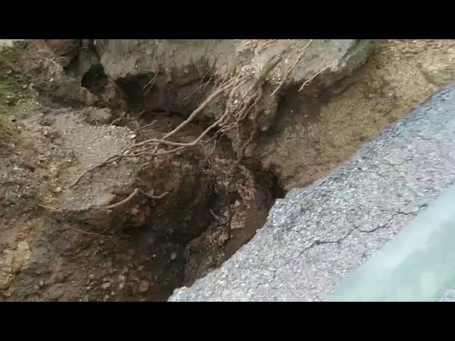 Κακοκαιρία «Ζηνοβία»: Κατολίσθηση και καθίζηση στην Κω από τη νεροποντή