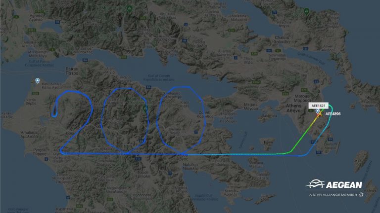  Με μία μοναδική συμβολική κίνηση η AEGEAN τίμησε την επέτειο των 200 χρόνων από την Ελληνική Επανάσταση 