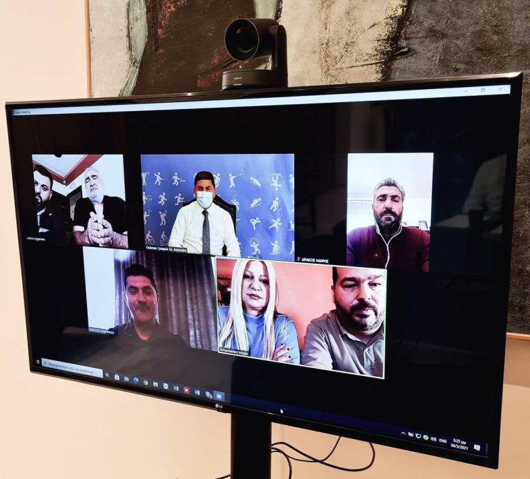 Συζήτηση Υφ. Αθλητισμού Λ. Αυγενάκη με τον Σύνδεσμο Επαγγελματιών Επισιτισμού & Διασκέδασης ν. Ηρακλείου