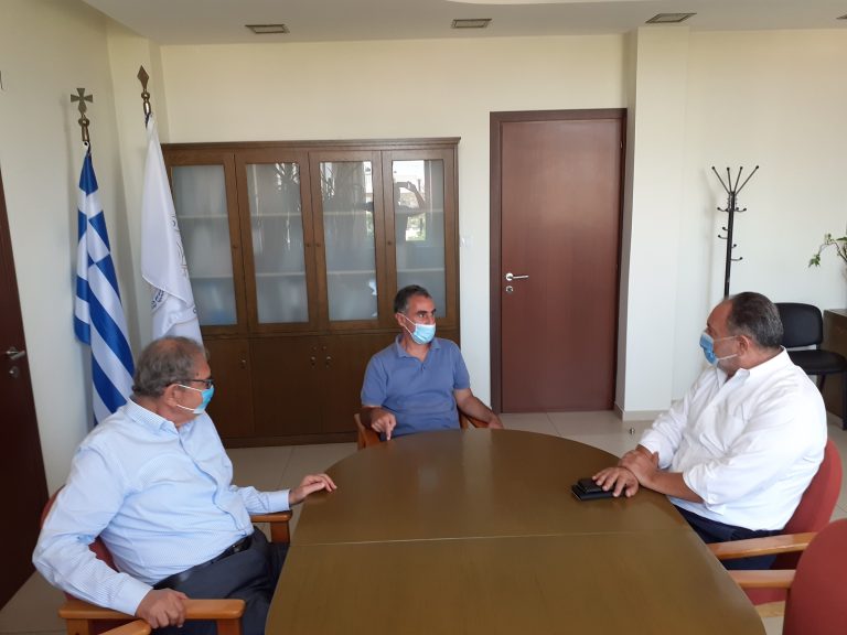 Συνάντηση Γιάννη Κουράκη με τον Πρύτανη του ΕΛΜΕΠΑ Νίκο Κατσαράκη