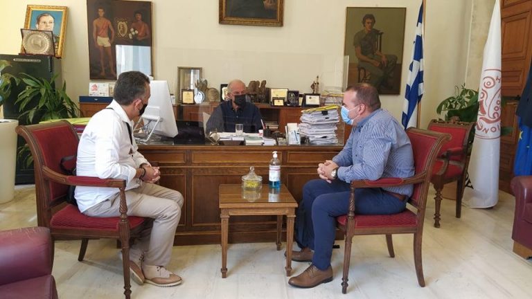 Συνάντηση  Δημάρχου Ηρακλείου Βασίλη Λαμπρινού με την διοίκηση του Ηροδότου