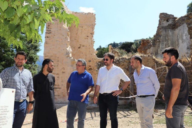 Ολοκληρώνονται τα έργα στήριξης του παλαιού ηγουμενείου στην Ιερά Μονή Αγίου Παντελεήμονα στο Φόδελε