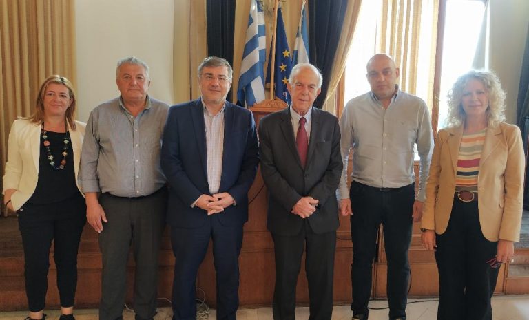 Διαδοχικές συναντήσεις του Δημάρχου Ηρακλείου Βασίλη Λαμπρινού με αντικείμενο την διαχείριση απορριμμάτων.