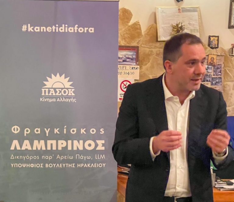 Ο Φ. Λαμπρινός από το Καστέλλι: «Παγκόσμια πρωτοτυπία η δημιουργία αεροδρομίου χωρίς την ύπαρξη master plan και ευρύτερου σχεδιασμού!»
