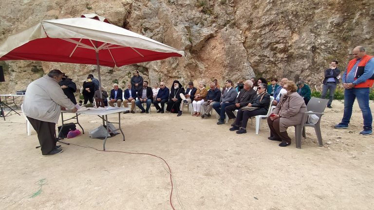 Παρουσία του Δημάρχου Ηρακλείου Βασίλη Λαμπρινού η θεμελίωση Αθλητικού Κέντρου Αγίας Αικατερίνης