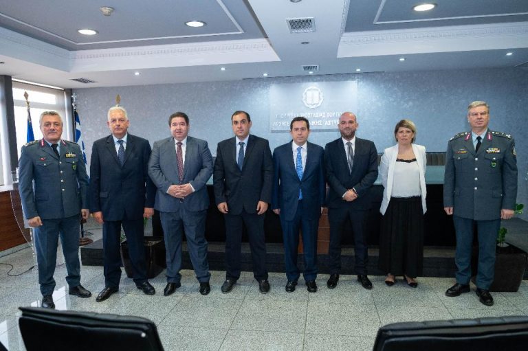 Τελετή παράδοσης παραλαβής της Γενικής Γραμματείας Δημόσιας Τάξης του Υπουργείου Προστασίας του Πολίτη