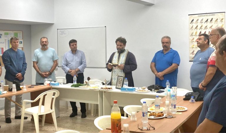 Στη τελετή Αγιασμού του Παγκρήτιου Ομίλου Καναρινοφίλων (Π.Ο.Κ.)ο Αντιπεριφερειάρχης Ηρακλείου κ. Νίκος Συριγωνάκης