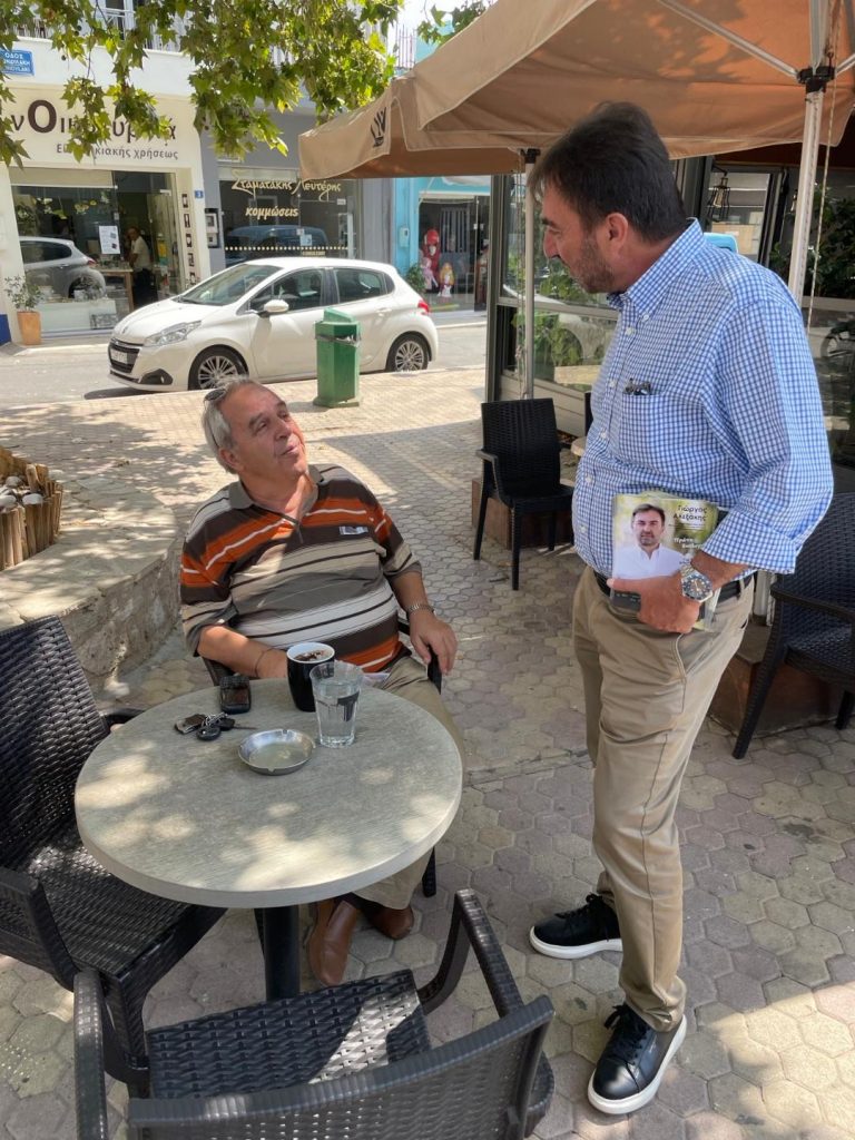 Στο “πληγωμένο” Αρκαλοχώρι ο Γ.Αλεξάκης