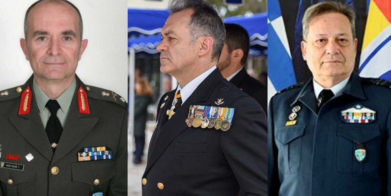 ΚΥΣΕΑ: Ποιοι είναι οι νέοι αρχηγοί Στρατού Ξηράς, Πολεμικού Ναυτικού και Πολεμικής Αεροπορίας