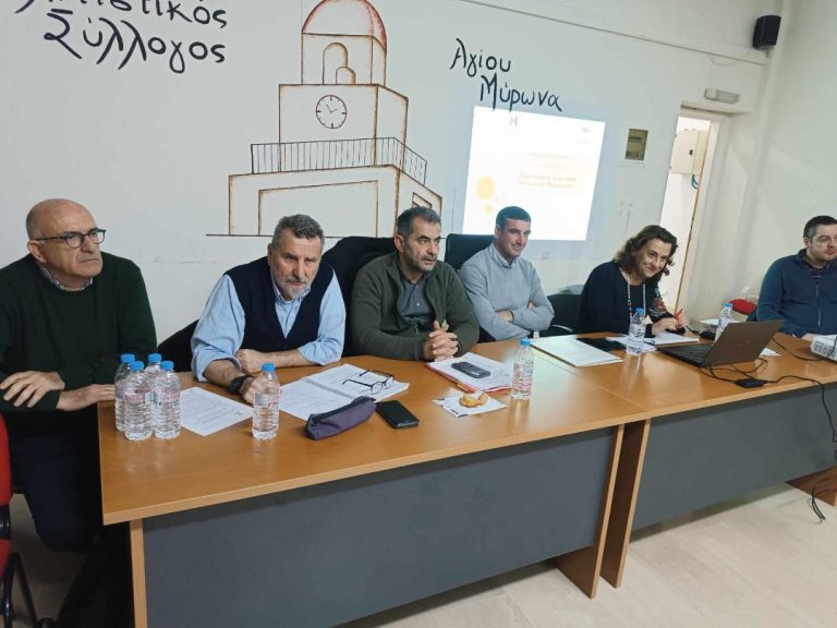 Στον Άγιο Μύρωνα πραγματοποιήθηκε η πρώτη συνάντηση του Νέου Κύκλου επισκέψεων στην ενδοχώρα  του Δήμου Ηρακλείου για το 2024