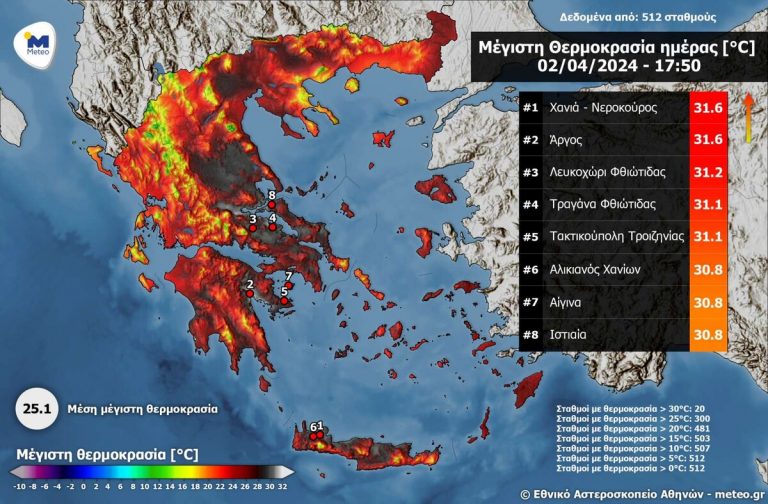 meteo: Ο φετινός Απρίλιος ο πιο θερμός των τελευταίων 15 ετών -Οι τρεις περιοχές που θύμιζε καλοκαίρι