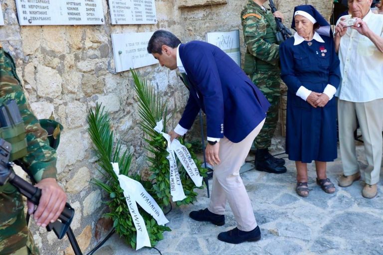Στην ΤΕΛΕΤΗ ΜΝΗΜΗΣ των ομήρων στη «Στοά Μακάσι» ο  Βουλευτής ΝΔ Ν.Ηρακλείου Λευτέρη Αυγενάκη
