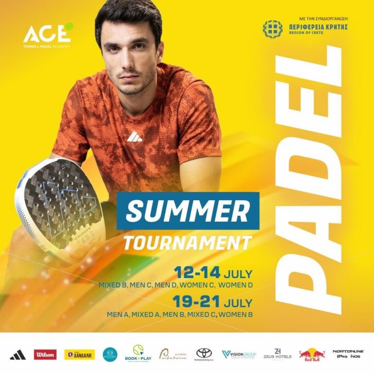 Ace Summer Padel Tournament στο Ηράκλειο με την στήριξη της Περιφέρειας Κρήτης