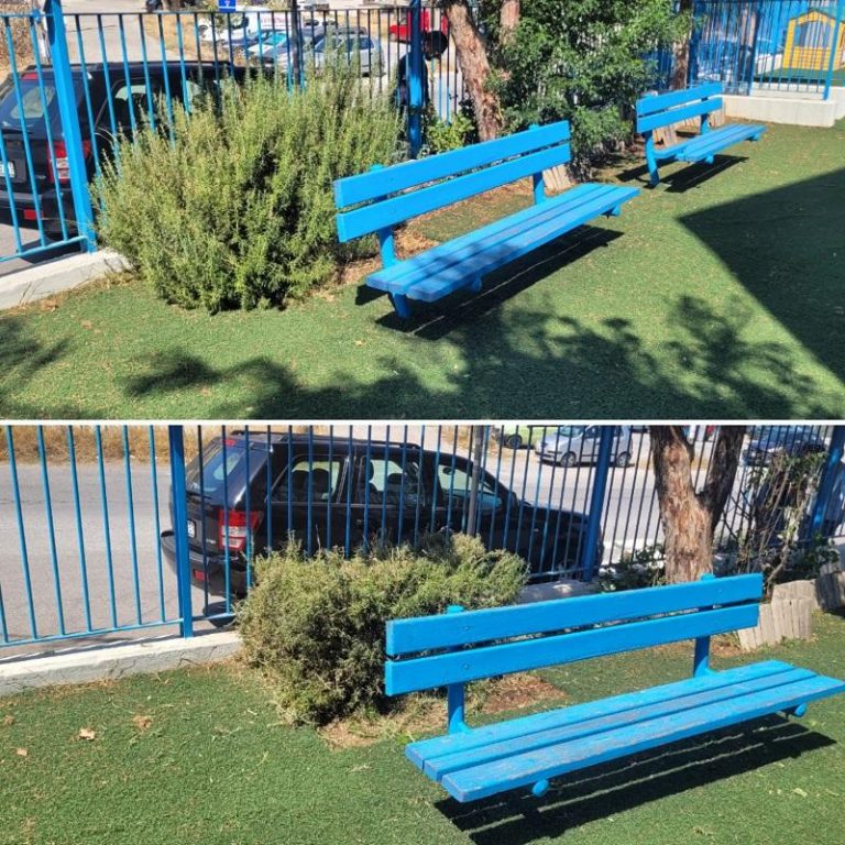 Καλλωπισμός και συντήρηση των χώρων πρασίνου σε όλα τα σχολεία από την Υπηρεσία Πρασίνου του Δήμου Ηρακλείου 