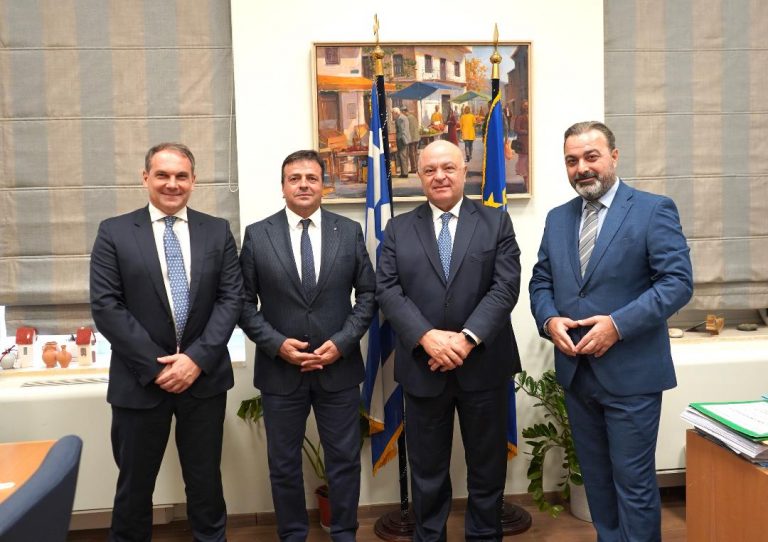 Επίσκεψη Προέδρου της EUROBANK στην Περιφέρεια Κρήτης
