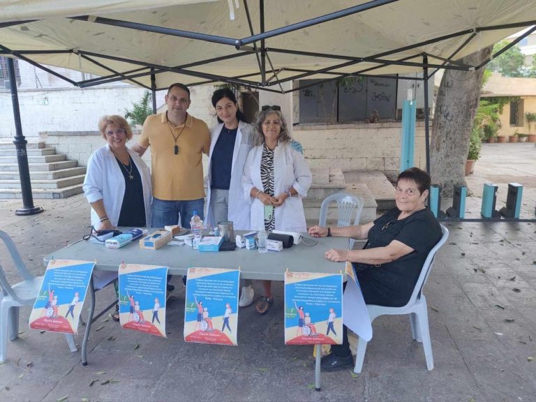Δράση ενημέρωσης και ευαισθητοποίησης για τον Σακχαρώδη Διαβήτη και την Αρτηριακή Πίεση από τον Δήμο Ηρακλείου στις πλατείες της πόλης