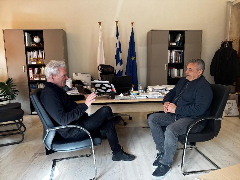 Συνάντηση του Δημάρχου Ηρακλείου με τον Δήμαρχο Τρίπολης στη Λότζια