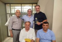 Ο πρόεδρος του Ερασιτέχνη ΟΦΗ Γιάννης Δανδάλης τιμήθηκε στην εκδήλωση για τα 80 χρόνια της ιστορικής εφημερίδας “Πατρίς”
