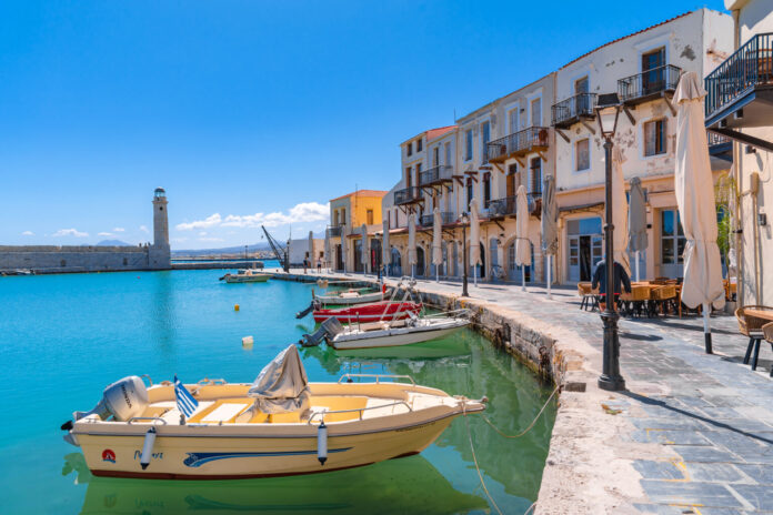 Rethymno,City,At,Crete,Island,In,Greece,On,May,20,