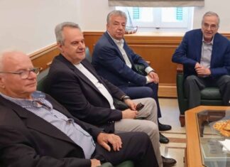 Στο Ηράκλειο ο Αντώνης Σαμαράς – Συνάντηση με Αρναουτάκη: «Είμαστε και θα είμαστε φίλοι»