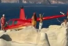 Προθεσμία για να δώσουν εξηγήσεις για την προσγείωση στο Σαρακήνικο πήραν ο χειριστής και ο ιδιοκτήτης του ελικοπτέρου